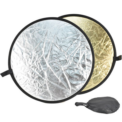 рефлектор студии фото складчатости золота 60cm серебряный для на открытом воздухе крытой стрельбы